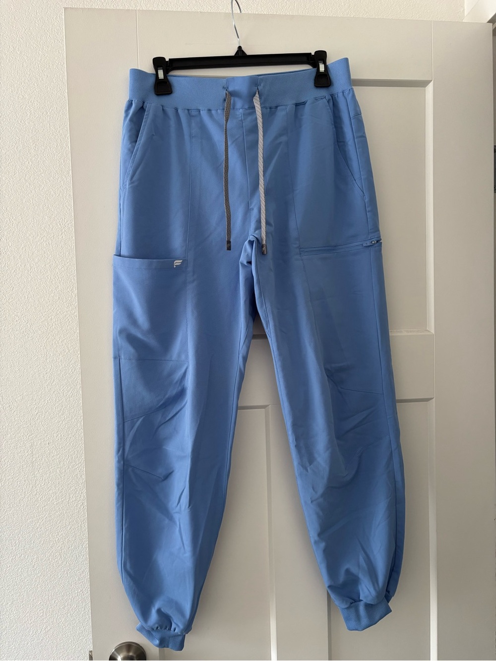 Fabletics Men's Sky Blue Jogger Sweatpants with Drawstring